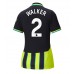 Manchester City Kyle Walker #2 Borte Drakt Dame 2024-25 Kortermet